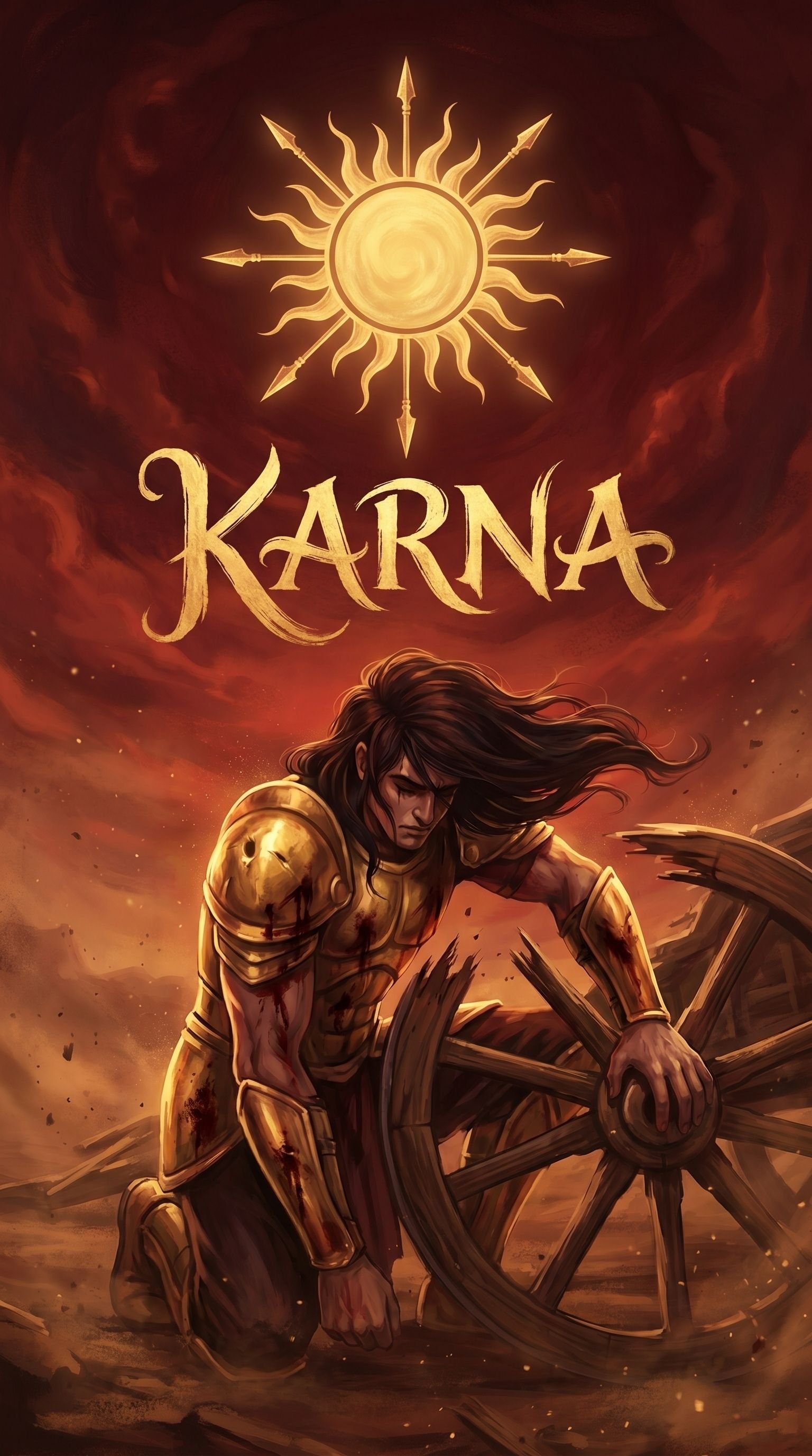 Karna Warrior Mahabharata Epic Battle Art HD