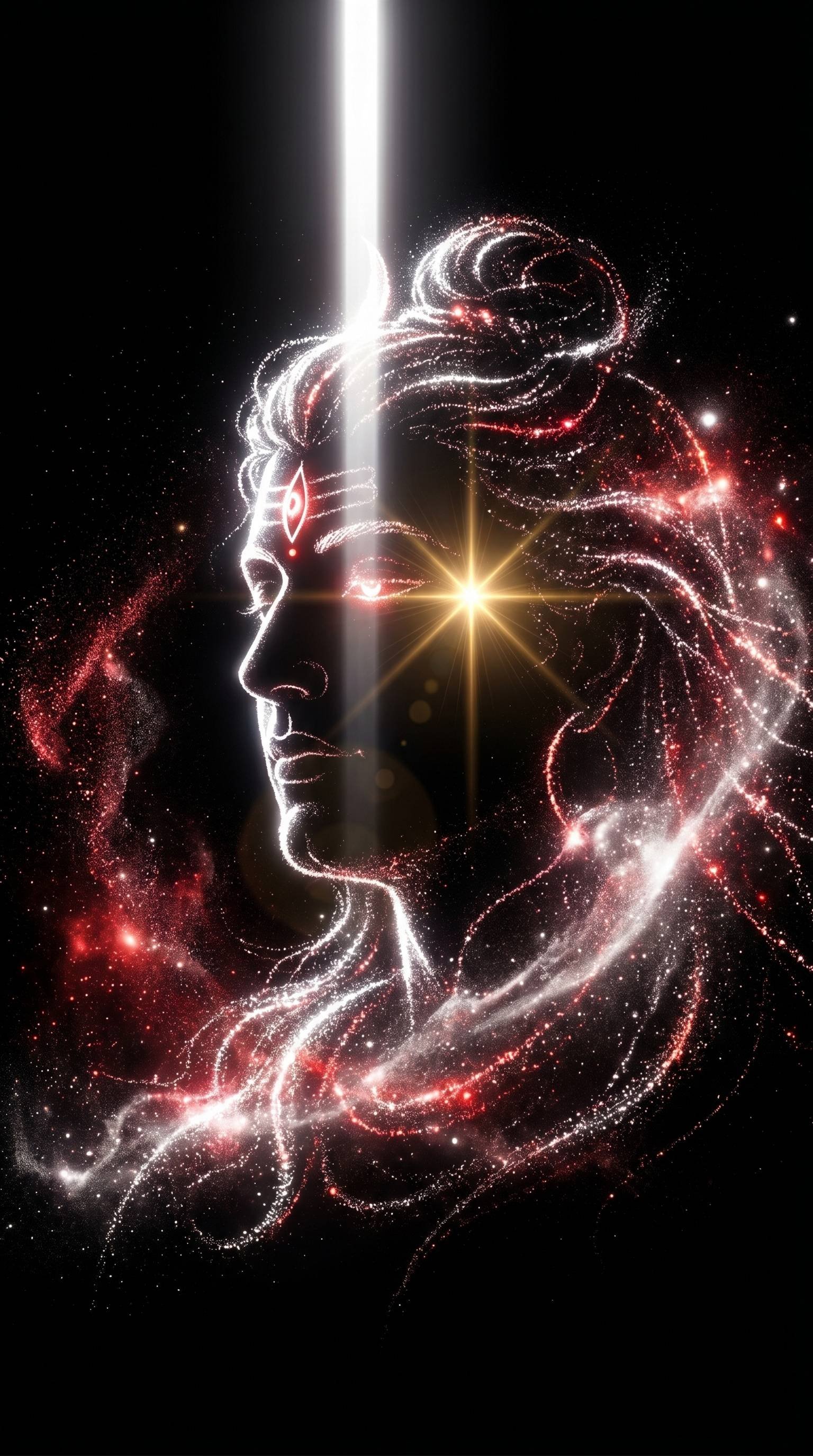 Cosmic Lord Shiva Third Eye Divine Wallpaper