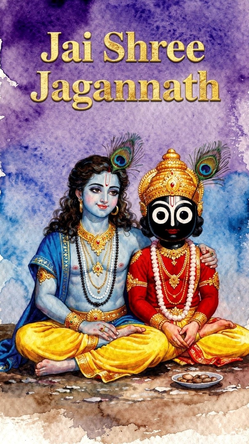 Jai Shree Jagannath Devotional HD Wallpaper 4K Wallpaper for iPhone & Android