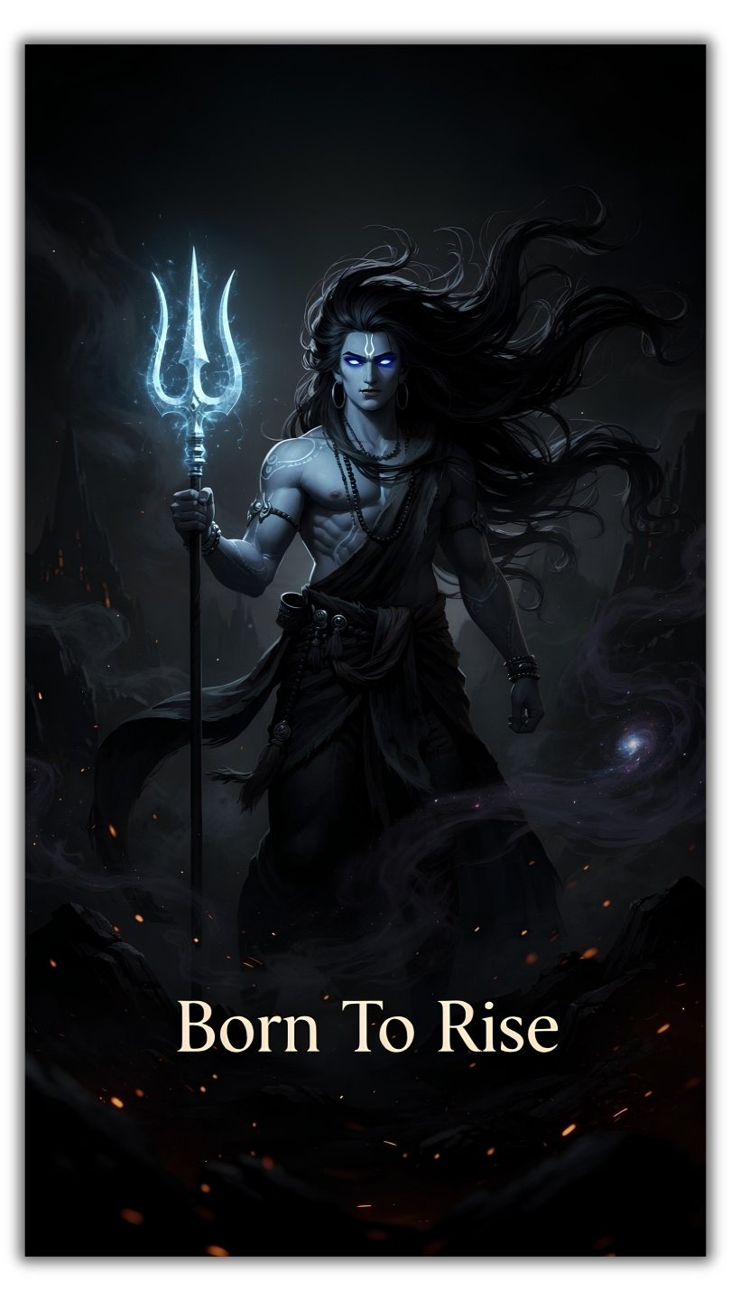 Born To Rise Mahadev Dark Aura HD Wallpaper 4K Wallpaper for iPhone & Android