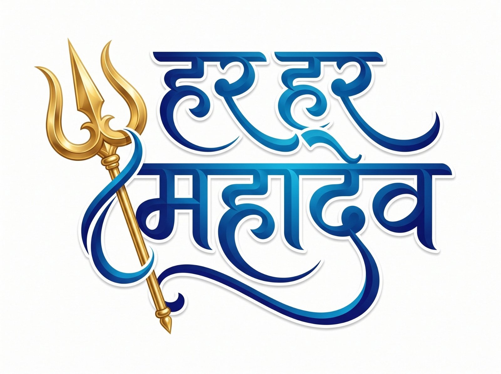 Har Har Mahadev Trishul HD Devotional Wallpaper 4K Wallpaper for iPhone & Android