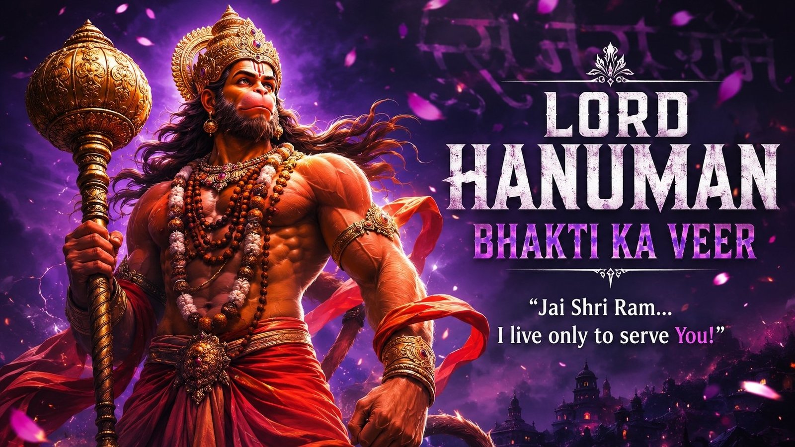 Lord Hanuman – Bhakti Ka Veer | Divine Warrior of Devotion 4K Wallpaper