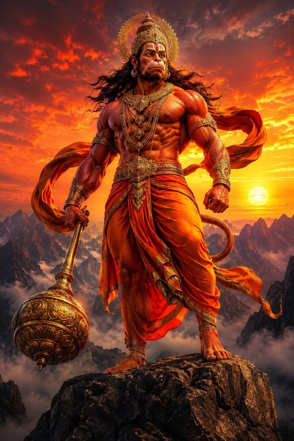 Skyfire Hanuman – Conqueror of the Crimson Horizon