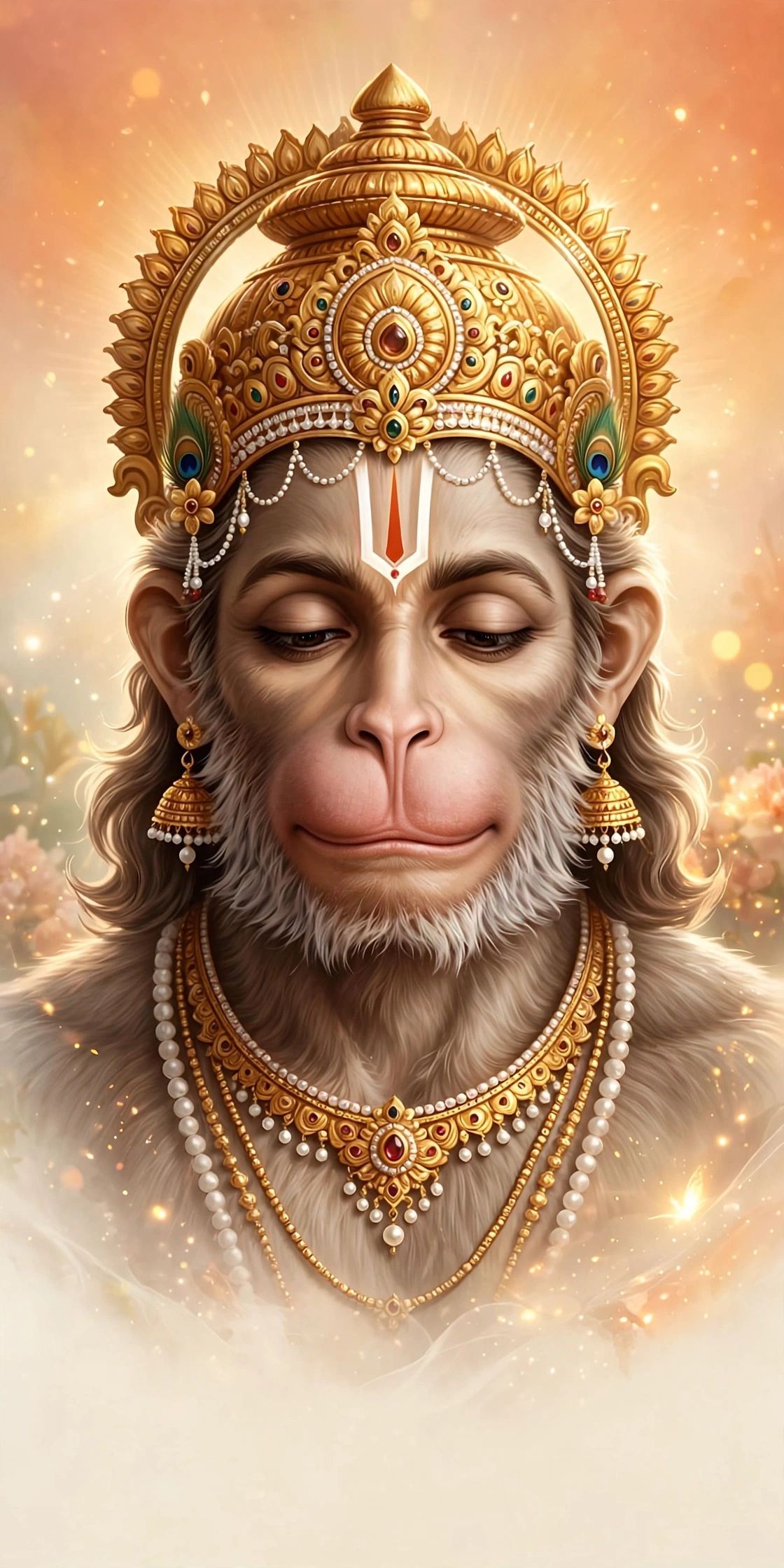Lord Hanuman HD 4K Wallpaper | Divine Bajrangbali Portrait