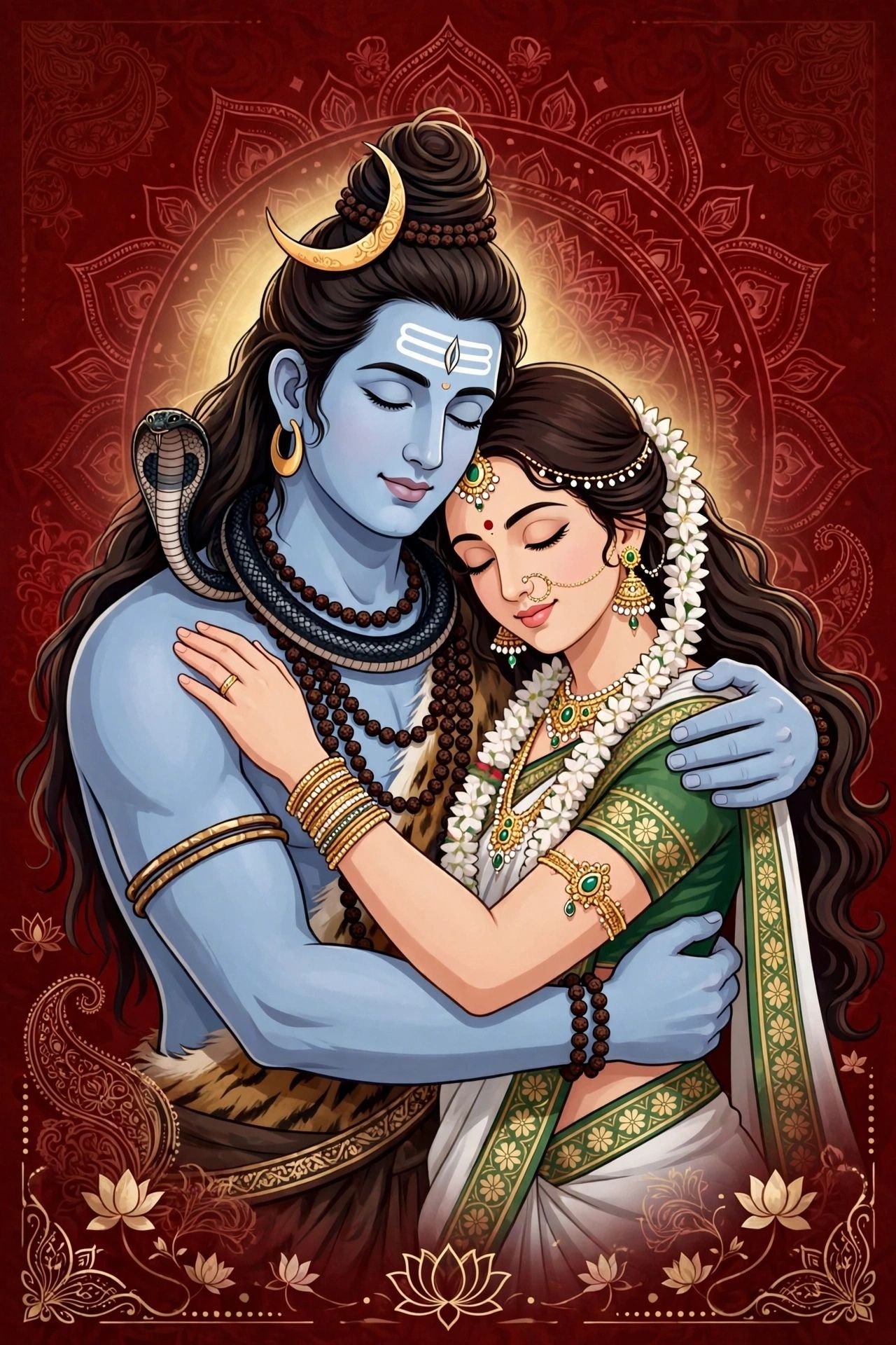The Sacred Embrace of Shiva and Shakti