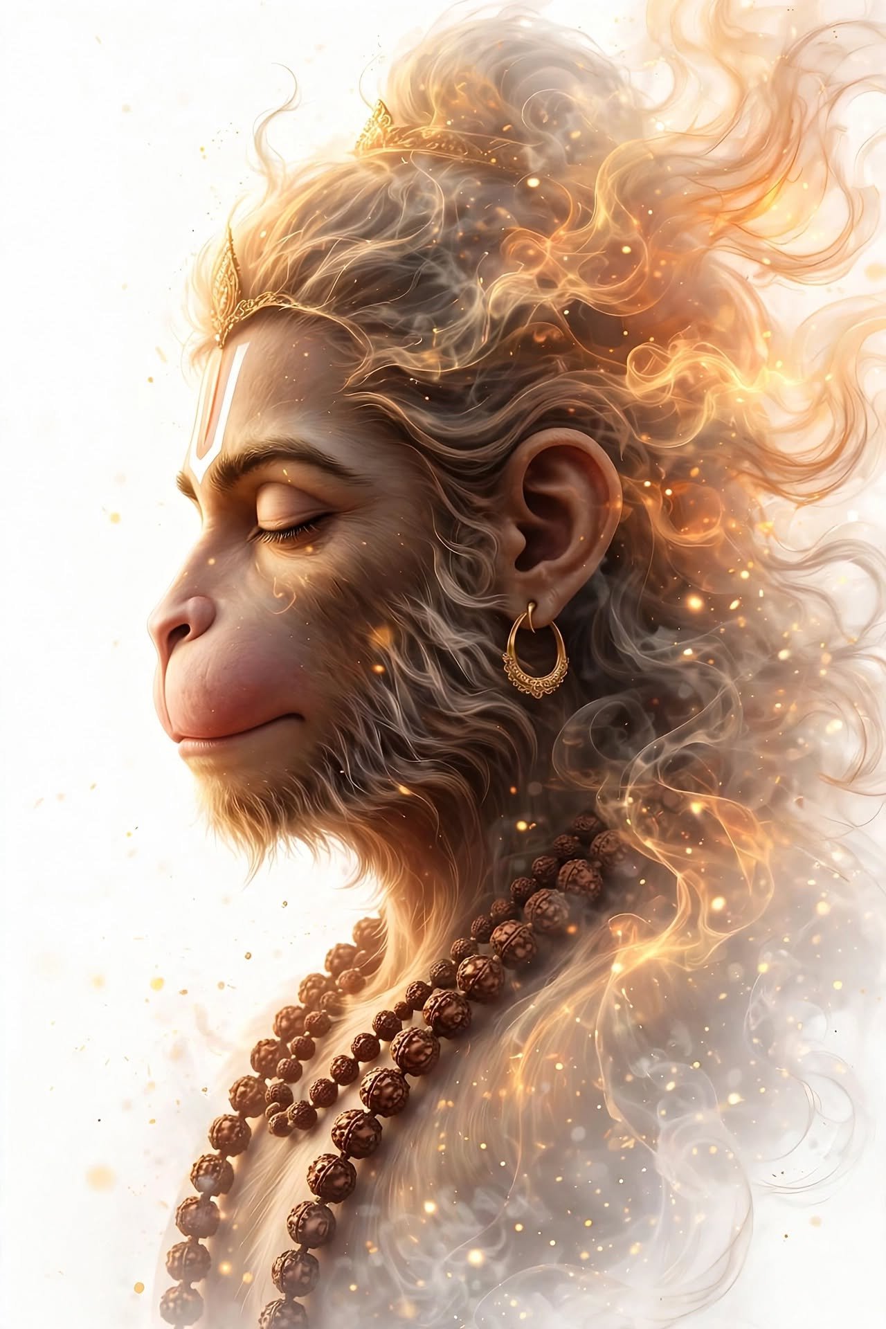 Eternal Devotion in Hanuman’s Sacred Silence