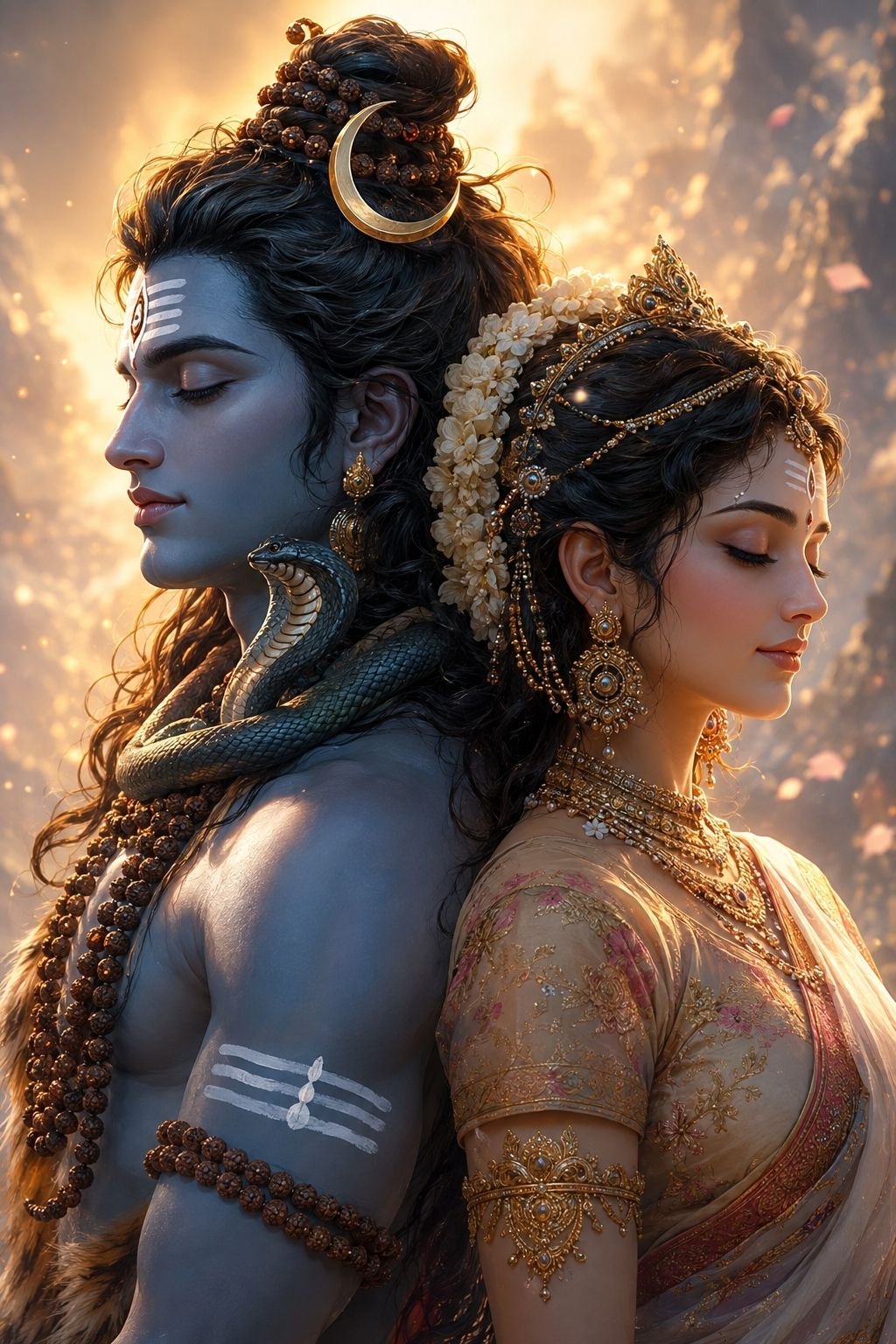 Eternal Shiva and Parvati – Divine Union of Power and Grace