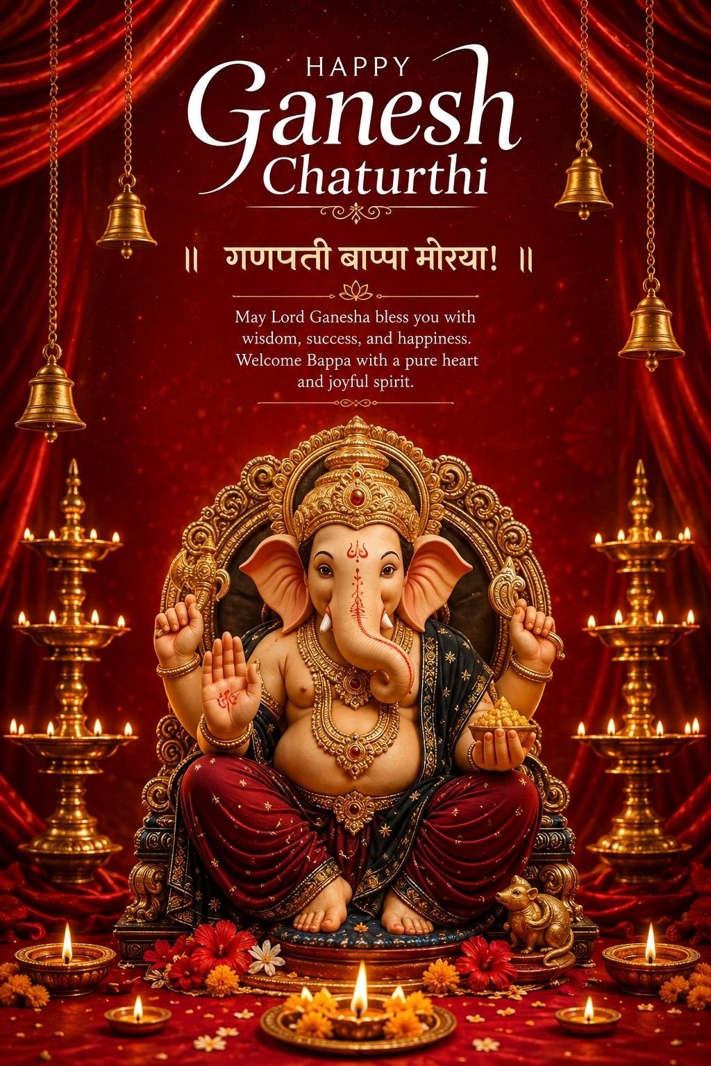 Divine Lord Ganesha Blessings – Happy Ganesh Chaturthi
